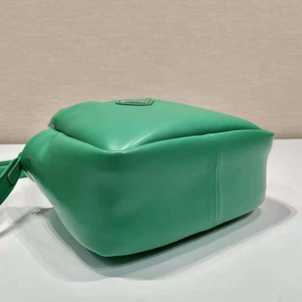 Prada Women Small Padded Prada Soft Nappa-Leather Bag-Green - image 7
