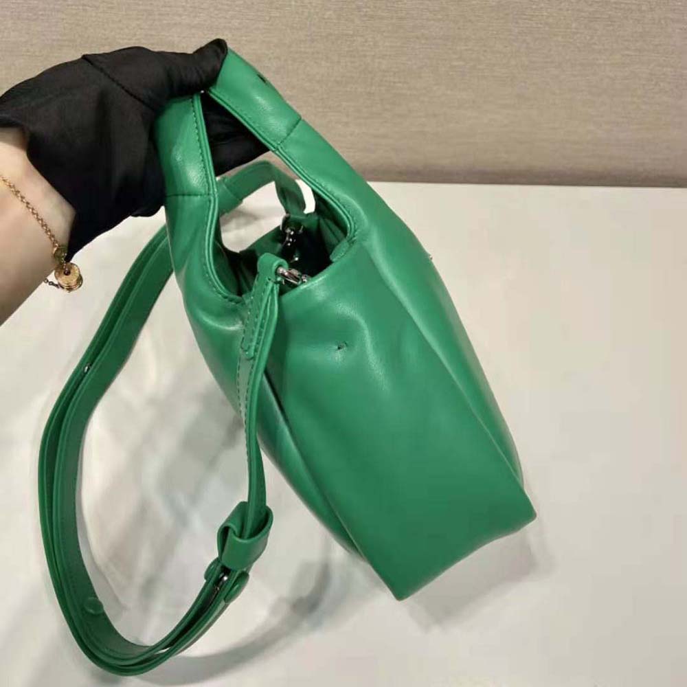 Prada Women Small Padded Prada Soft Nappa-Leather Bag-Green - image 6