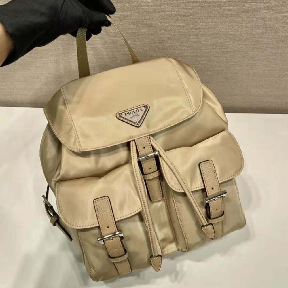 Prada Women Small Re-Nylon Backpack-Beige - image 5
