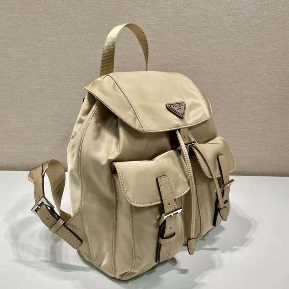 Prada Women Small Re-Nylon Backpack-Beige - image 4