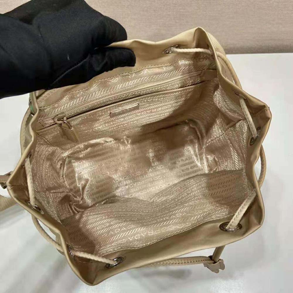 Prada Women Small Re-Nylon Backpack-Beige - image 9