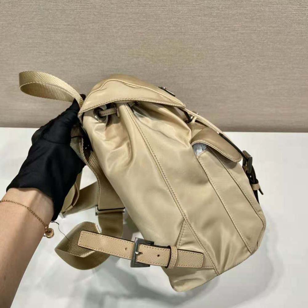 Prada Women Small Re-Nylon Backpack-Beige - image 6