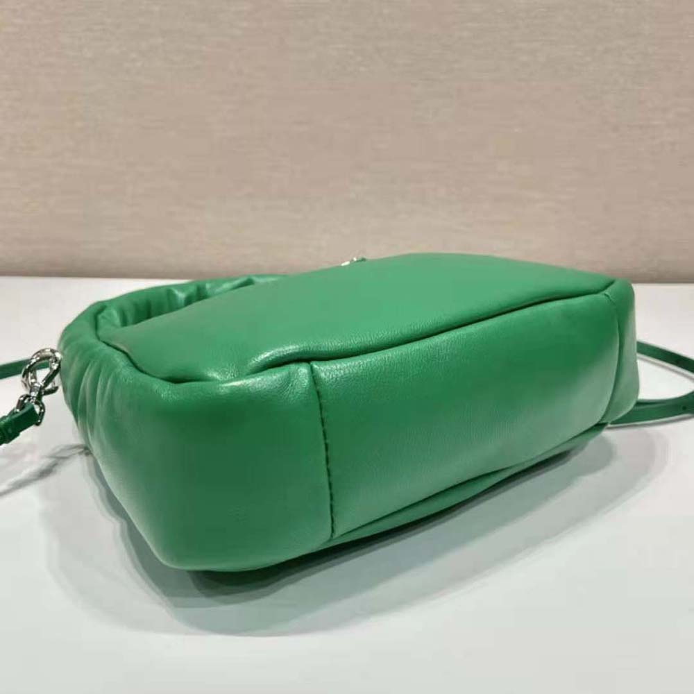 Prada Women Soft Padded Nappa Leather Mini-Bag-Green - image 8