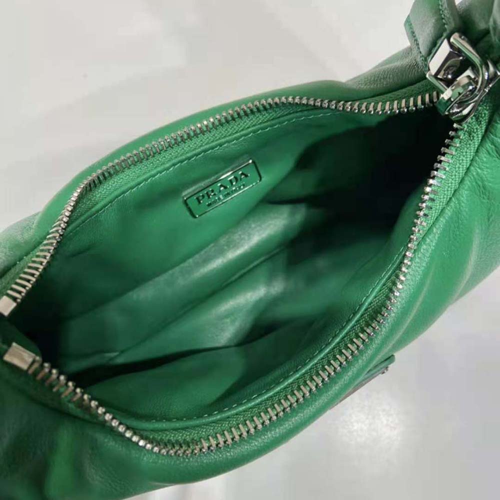 Prada Women Soft Padded Nappa Leather Mini-Bag-Green - image 9