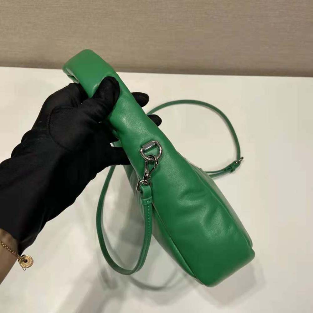 Prada Women Soft Padded Nappa Leather Mini-Bag-Green - image 6