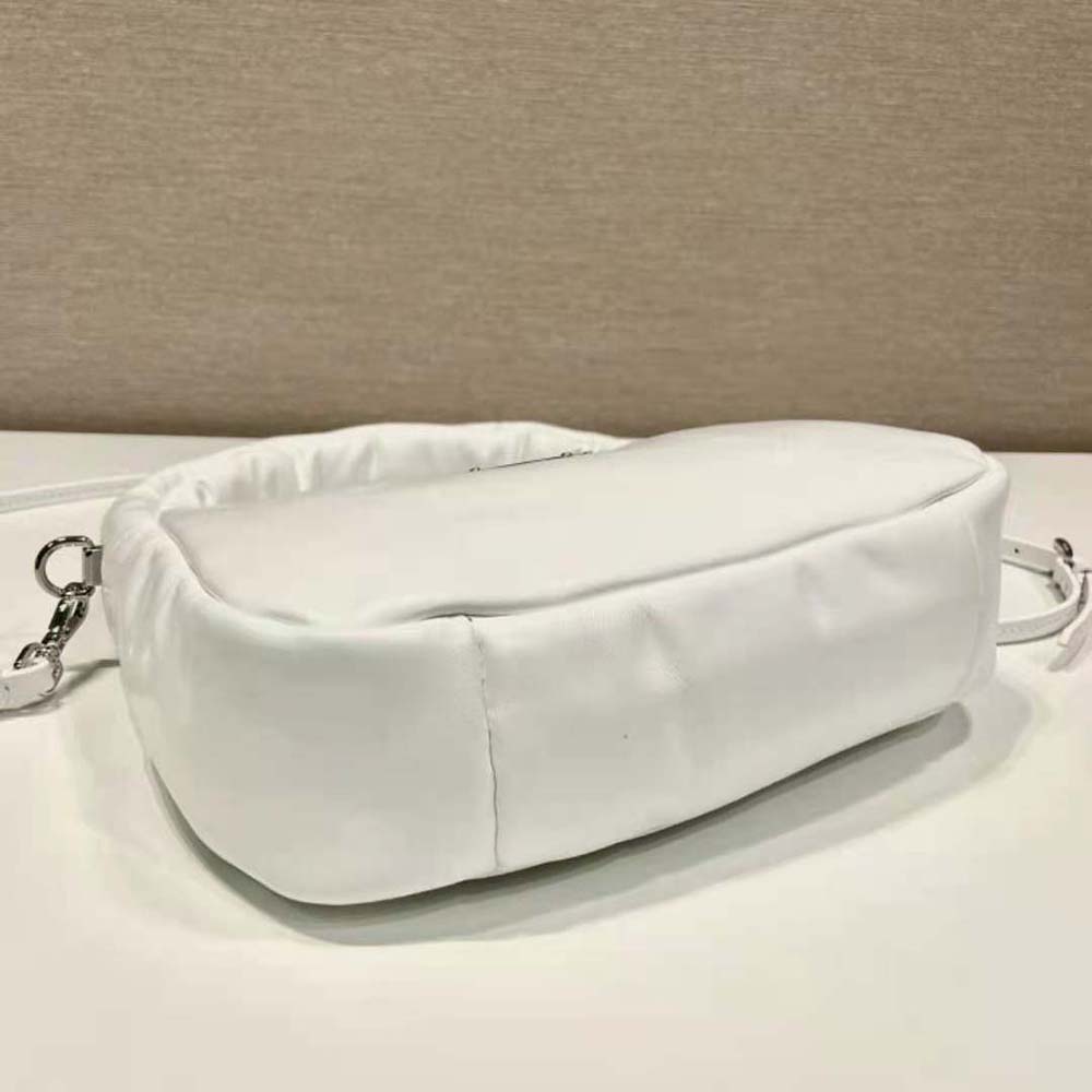 Prada Women Soft Padded Nappa Leather Mini-Bag-White - image 6