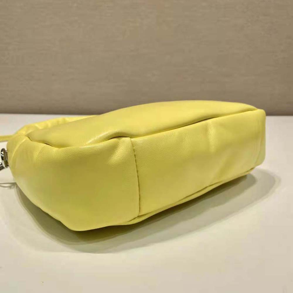 Prada Women Soft Padded Nappa Leather Mini-Bag-Yellow - image 8