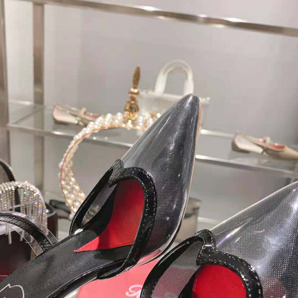 Roger Vivier Women I Love Vivier Slingback Pumps in PVC-Black - image 8