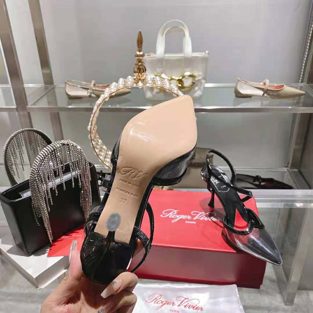 Roger Vivier Women I Love Vivier Slingback Pumps in PVC-Black - image 10