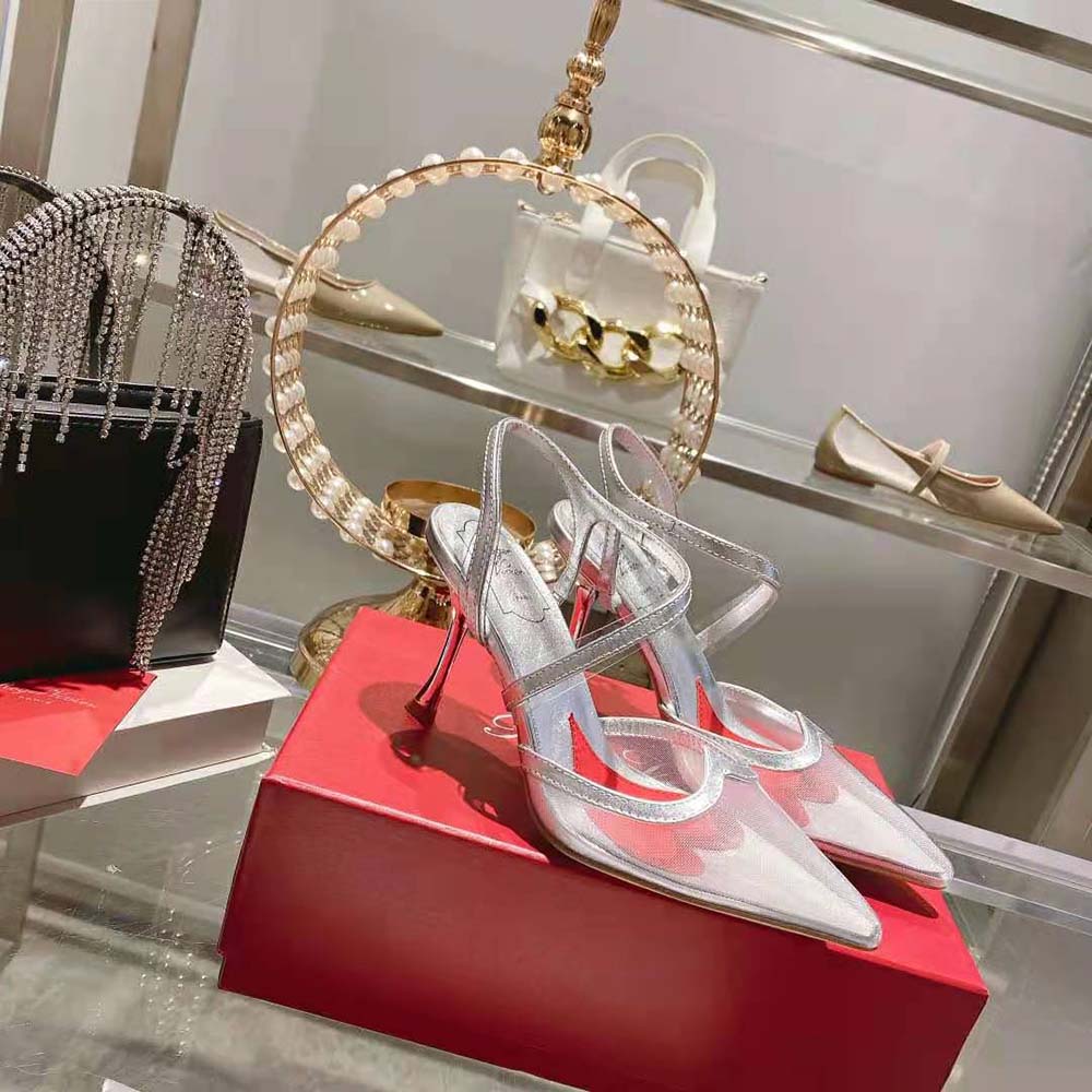Roger Vivier Women I Love Vivier Slingback Pumps in PVC-Silver - image 6