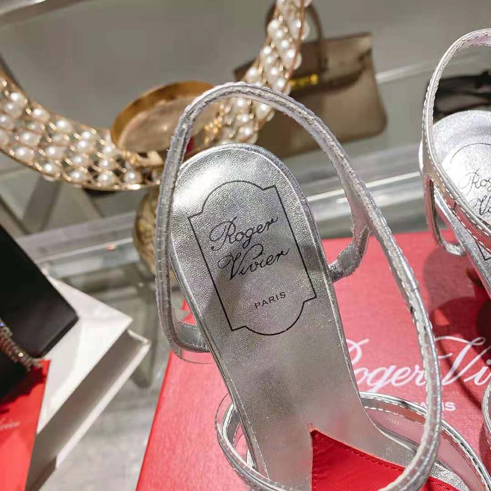 Roger Vivier Women I Love Vivier Slingback Pumps in PVC-Silver - image 9
