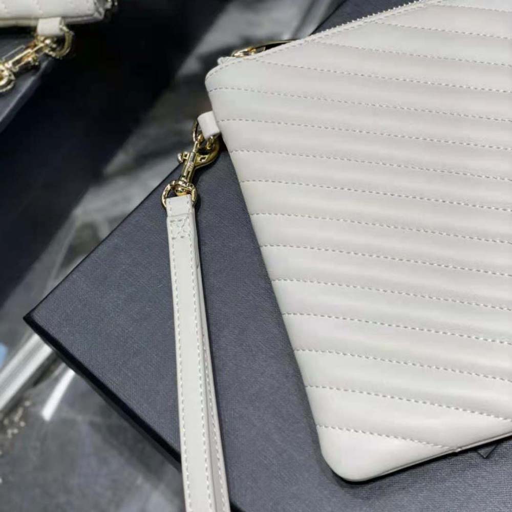 Saint Laurent YSL Women Cassandre Matelassé Tablet Pouch in Quilted Leather - image 7
