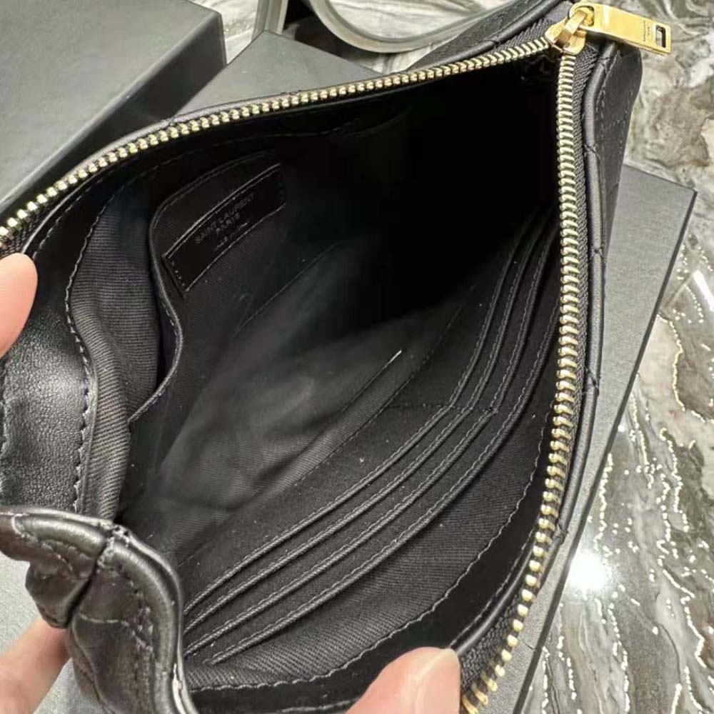 Saint Laurent YSL Women Gaby Cosmetic Pouch in Quilted Leather - image 10