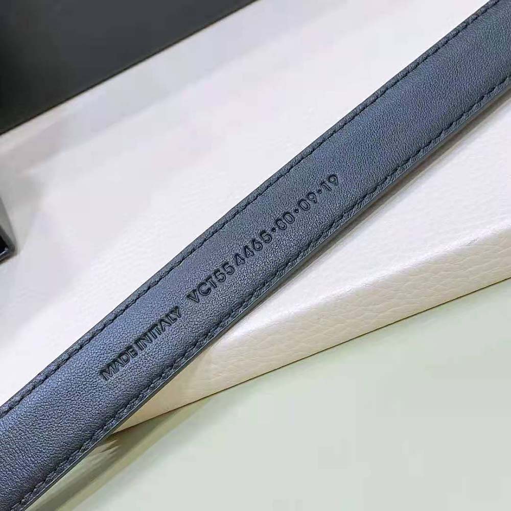 Saint Laurent YSL Women Hublot Loop Belt in Crocodile-Embossed Leather - image 7