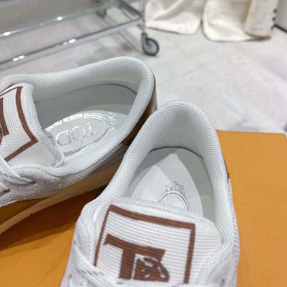 TODS Men Sneakers in Suede and Smooth Leather-Brown - image 9