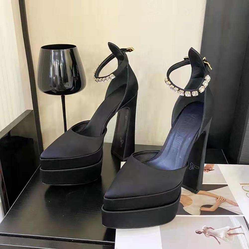 Versace Women Aevitas Pointy Platform Pumps in 16cm Heel Height - image 4