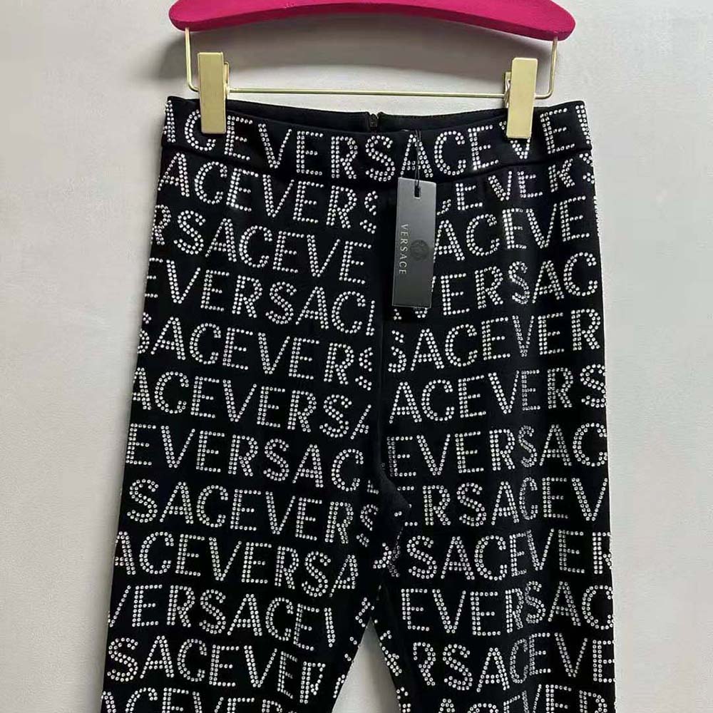 Versace Women Crystal Versace Allover Leggings - image 4