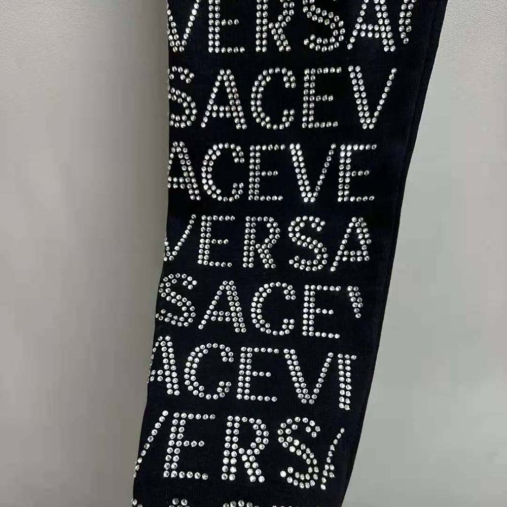 Versace Women Crystal Versace Allover Leggings - image 7