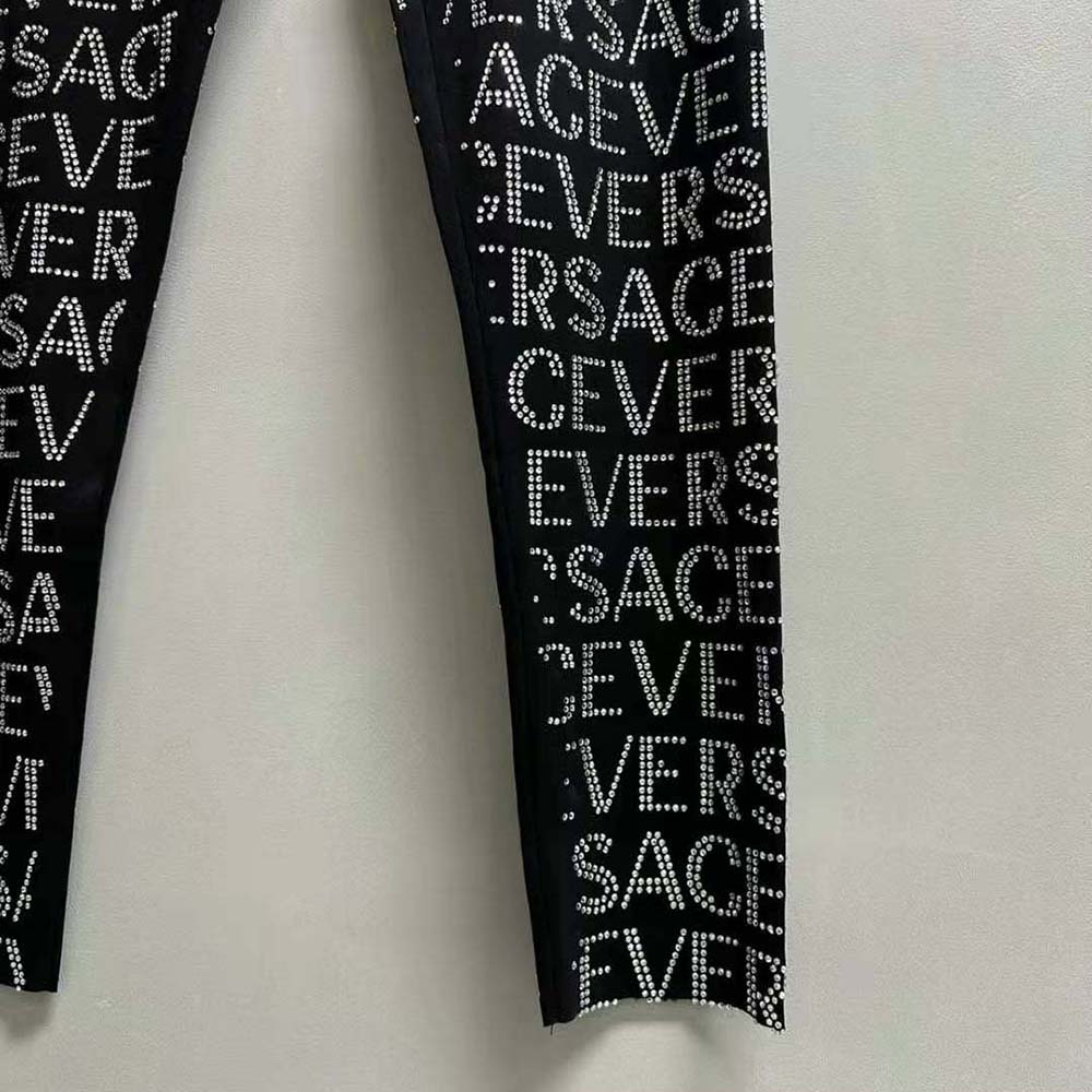 Versace Women Crystal Versace Allover Leggings - image 6
