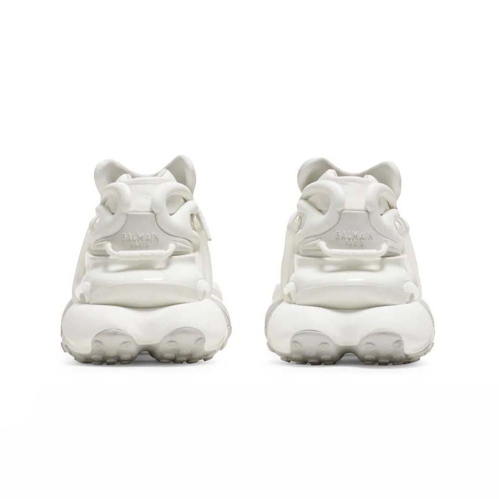 Balmain Unisex Unicorn Trainers in Neoprene and Leather-White - image 4
