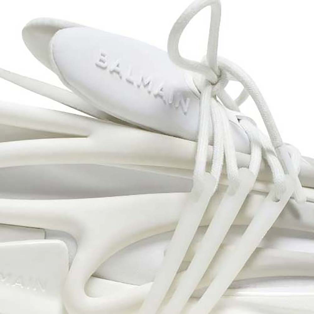 Balmain Unisex Unicorn Trainers in Neoprene and Leather-White - image 5
