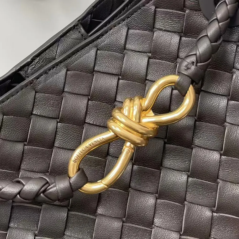 Bottega Veneta Women Small Andiamo Intrecciato Leather Top Handle Bag-Chocolate Brown - image 9