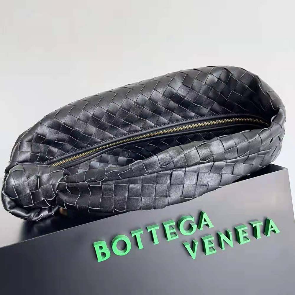 Bottega Veneta Women Small Jodie Intrecciato Leather Shoulder Bag-Black - image 4