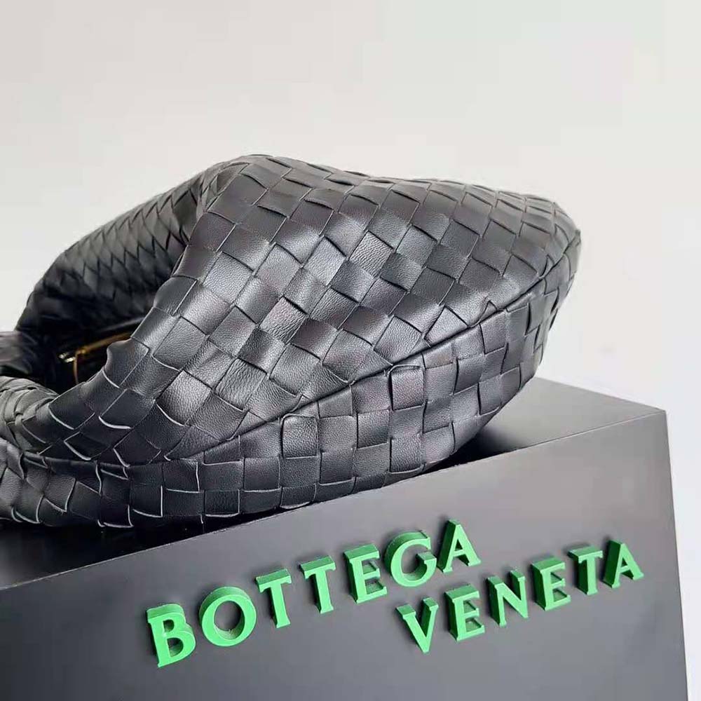 Bottega Veneta Women Small Jodie Intrecciato Leather Shoulder Bag-Black - image 5