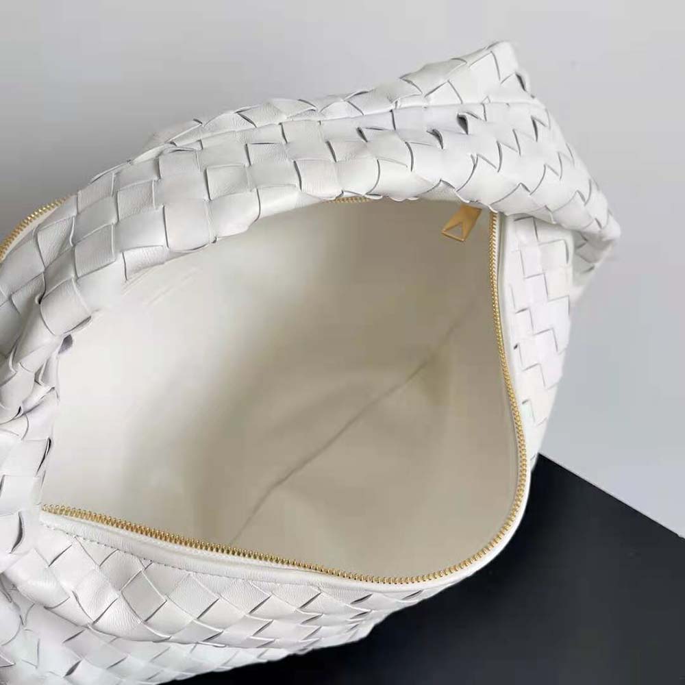 Bottega Veneta Women Small Jodie Intrecciato Leather Shoulder Bag-White - image 6