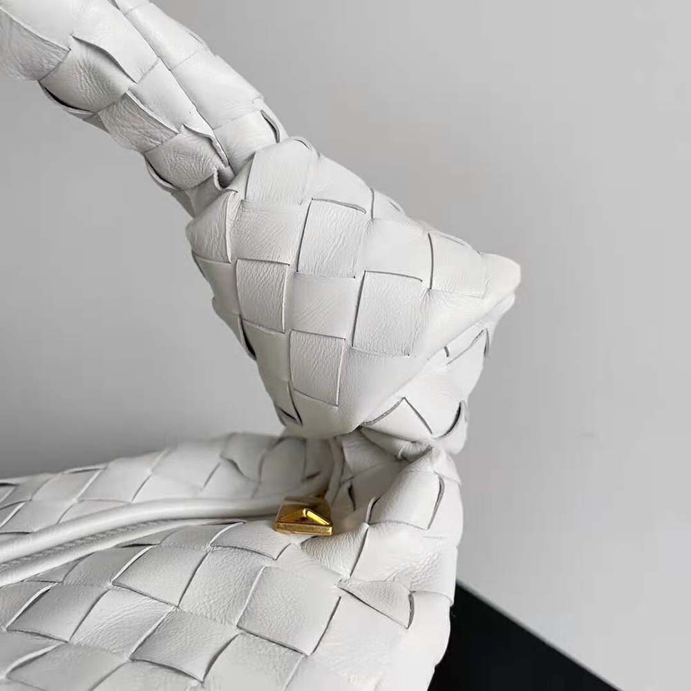 Bottega Veneta Women Small Jodie Intrecciato Leather Shoulder Bag-White - image 7