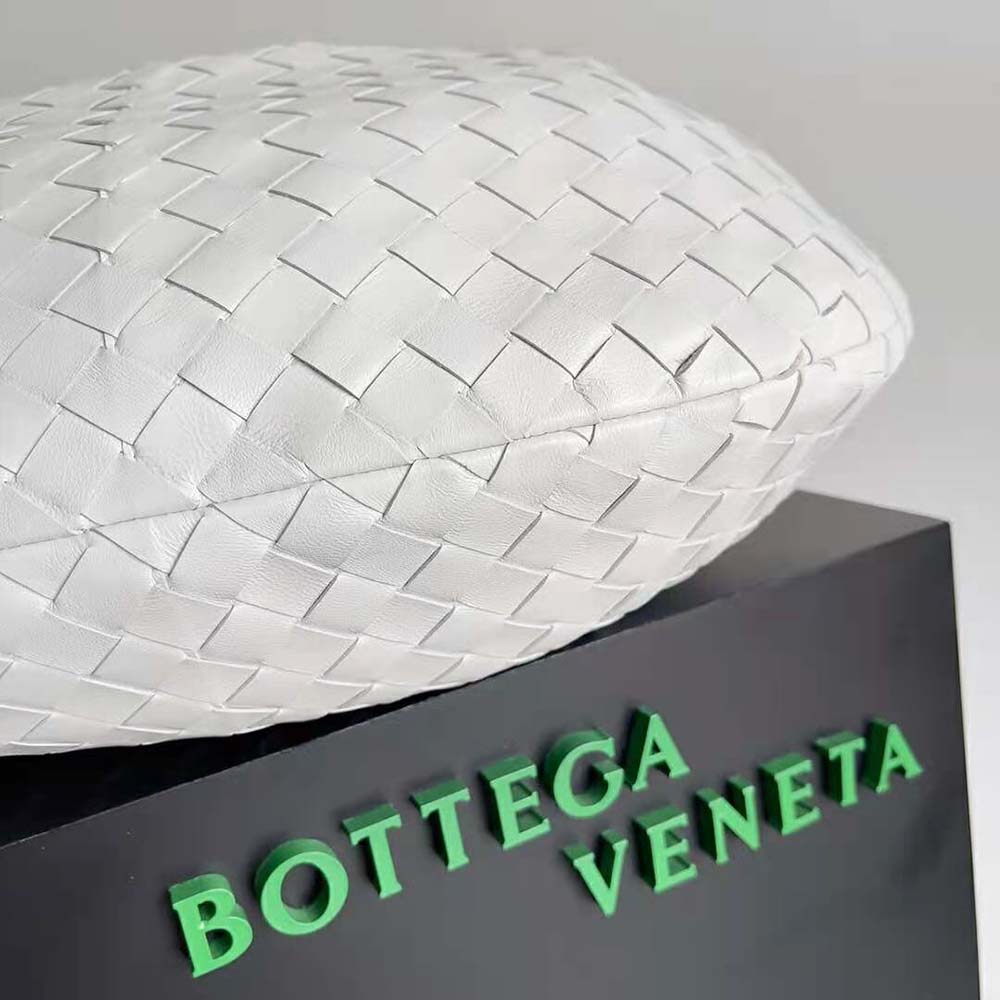 Bottega Veneta Women Small Jodie Intrecciato Leather Shoulder Bag-White - image 5