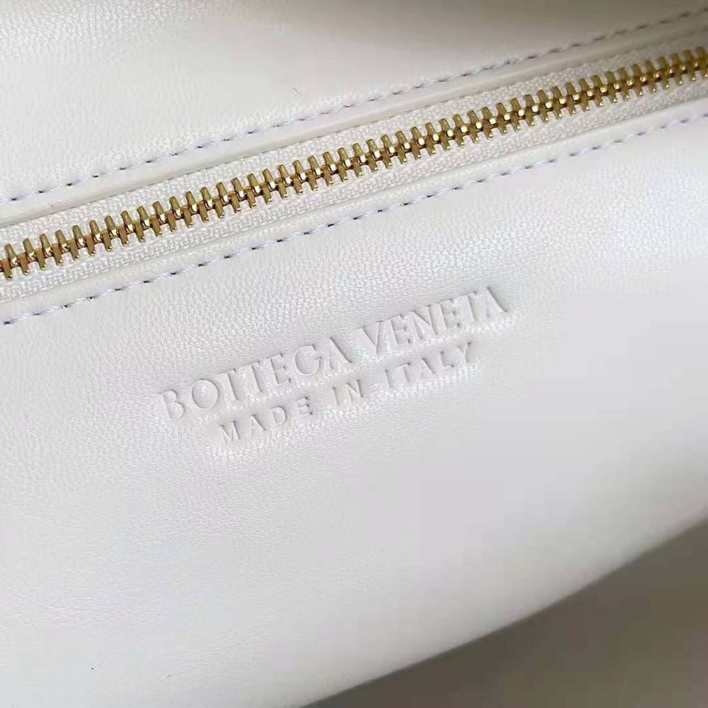 Bottega Veneta Women Small Jodie Intrecciato Leather Shoulder Bag-White - image 9