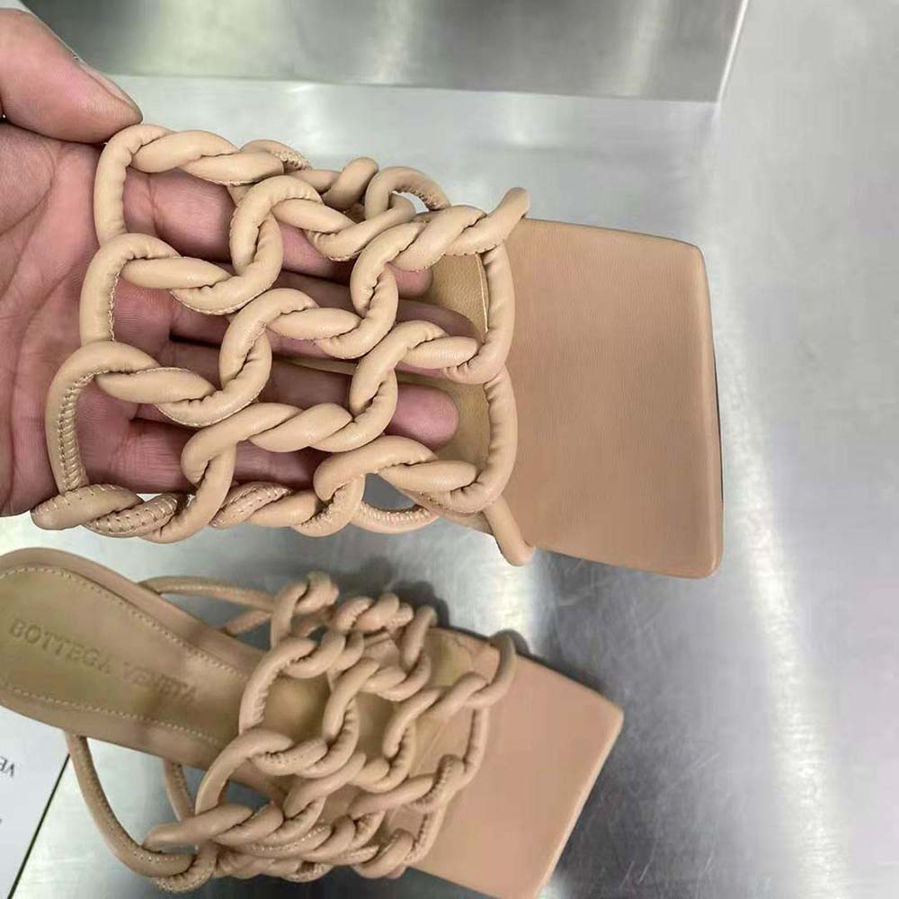 Bottega Veneta Women Stretch Twist Mule Hand-Twisted Tubular Leather-Beige - image 7