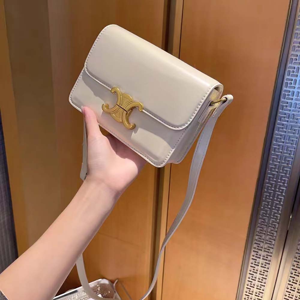 Celine Women Teen Triomphe Bag in Shiny Calfskin - image 5