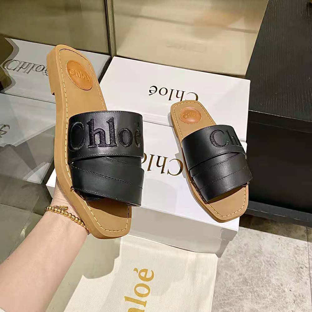 Chloe Women Woody Flat Mule-Black - image 9
