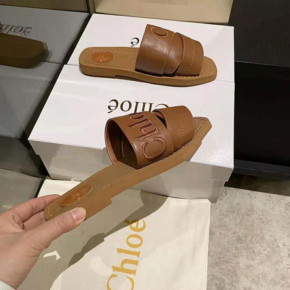 Chloe Women Woody Flat Mule-Brown - image 9