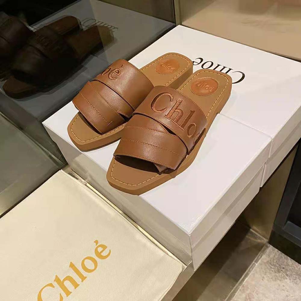 Chloe Women Woody Flat Mule-Brown - image 4