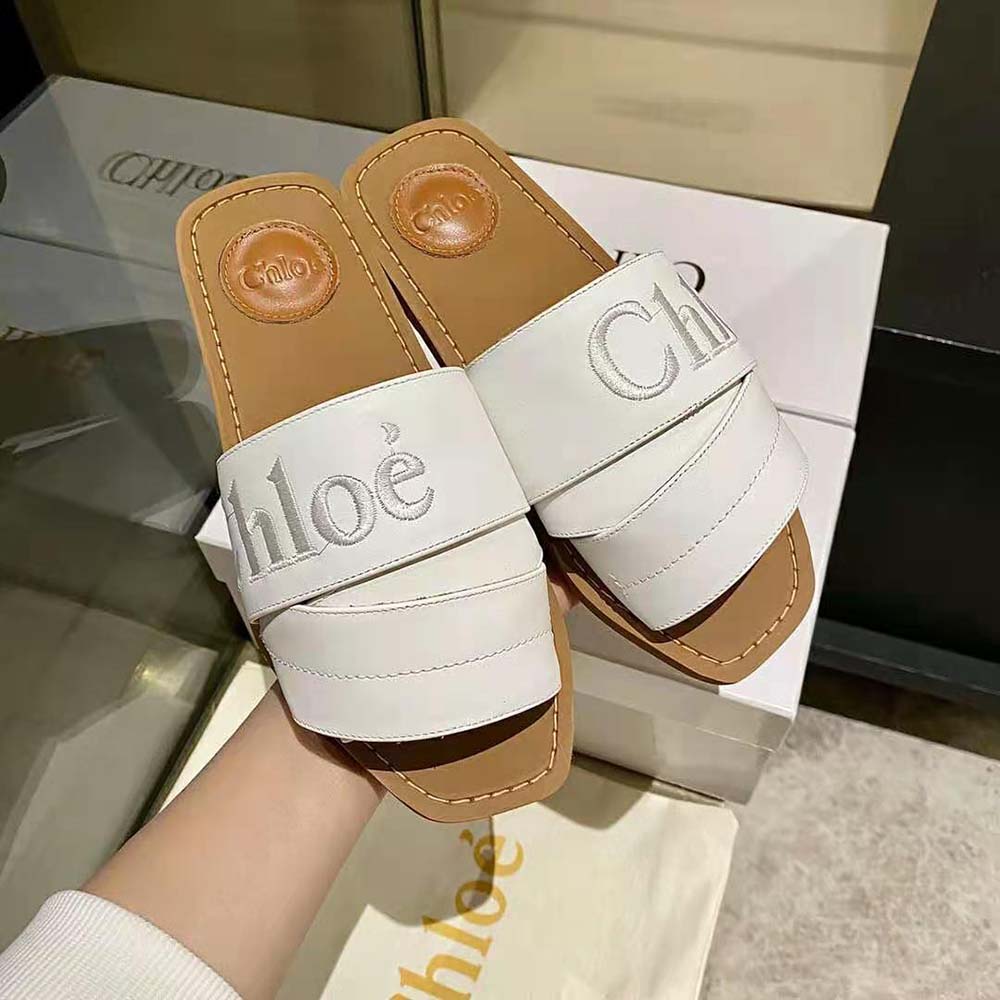Chloe Women Woody Flat Mule-White - image 4