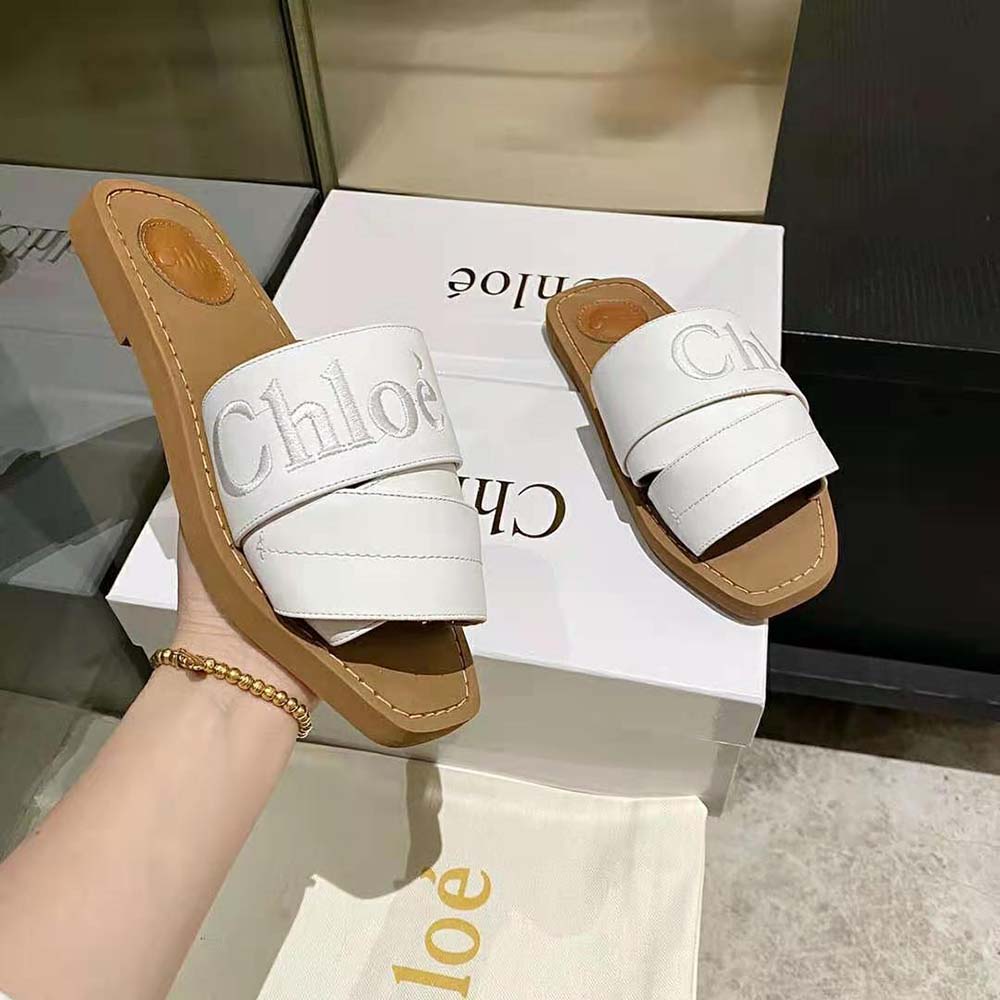 Chloe Women Woody Flat Mule-White - image 8