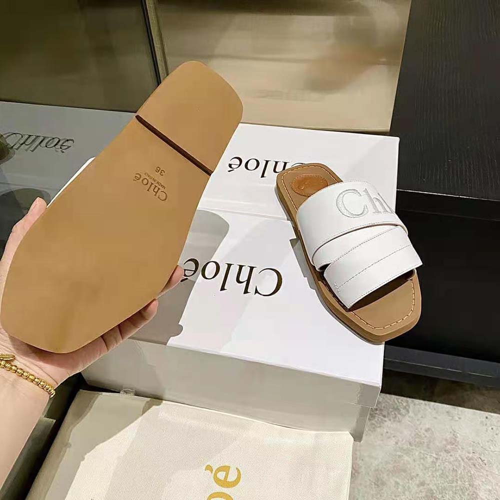 Chloe Women Woody Flat Mule-White - image 10