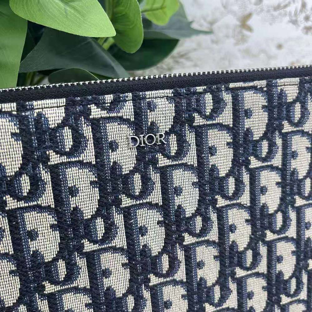 Dior Men A5 Pouch Beige and Black Dior Oblique Jacquard - image 8