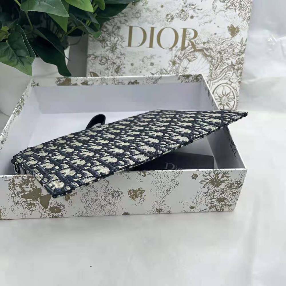 Dior Men A5 Pouch Beige and Black Dior Oblique Jacquard - image 6