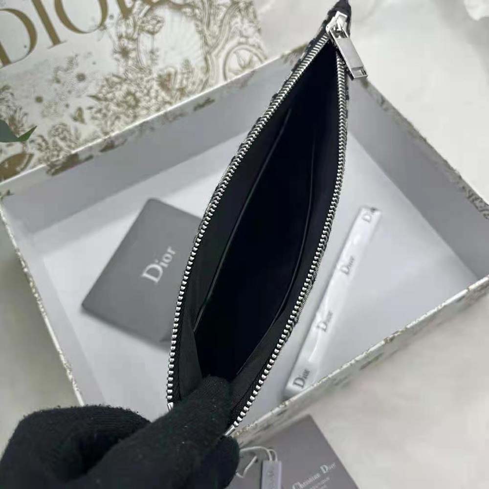 Dior Men A5 Pouch Beige and Black Dior Oblique Jacquard - image 9