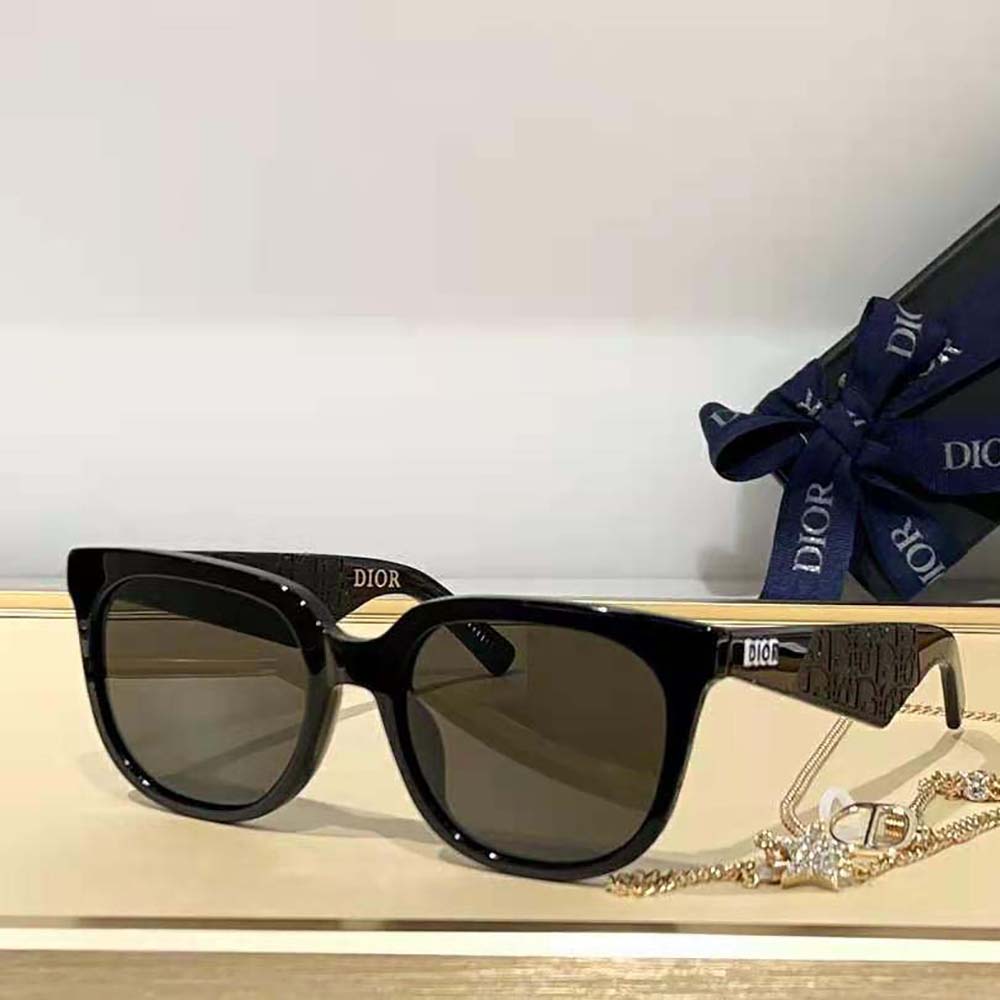 Dior Men DiorB27 S1I Black Rectangular Sunglasses - image 5