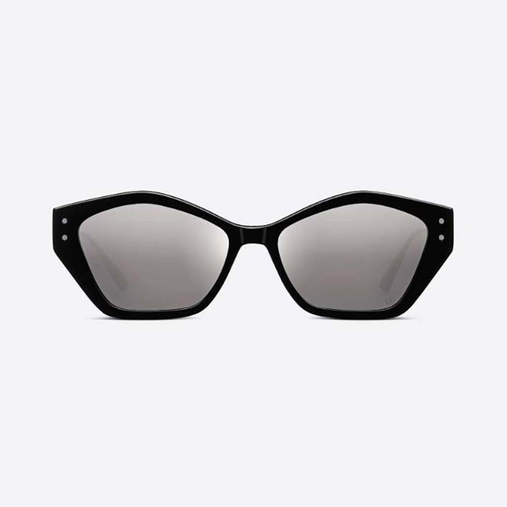 Close-up of gunmetal hardware on Dior Men MissDior S1U sunglasses