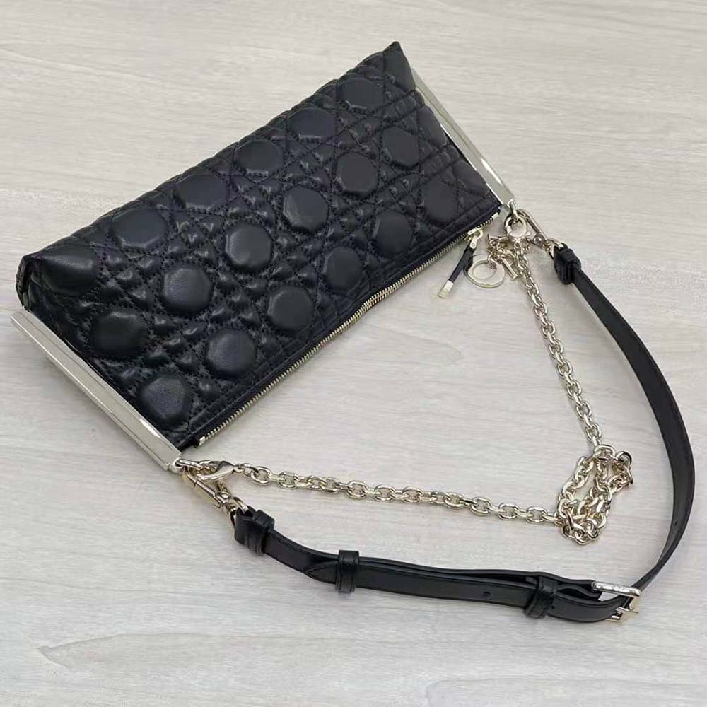 Dior Women Club Bag Black Cannage Lambskin - image 5