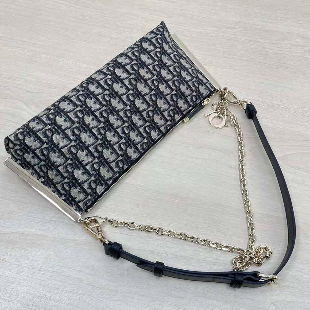 Dior Women Club Bag Blue Dior Oblique Jacquard - image 5