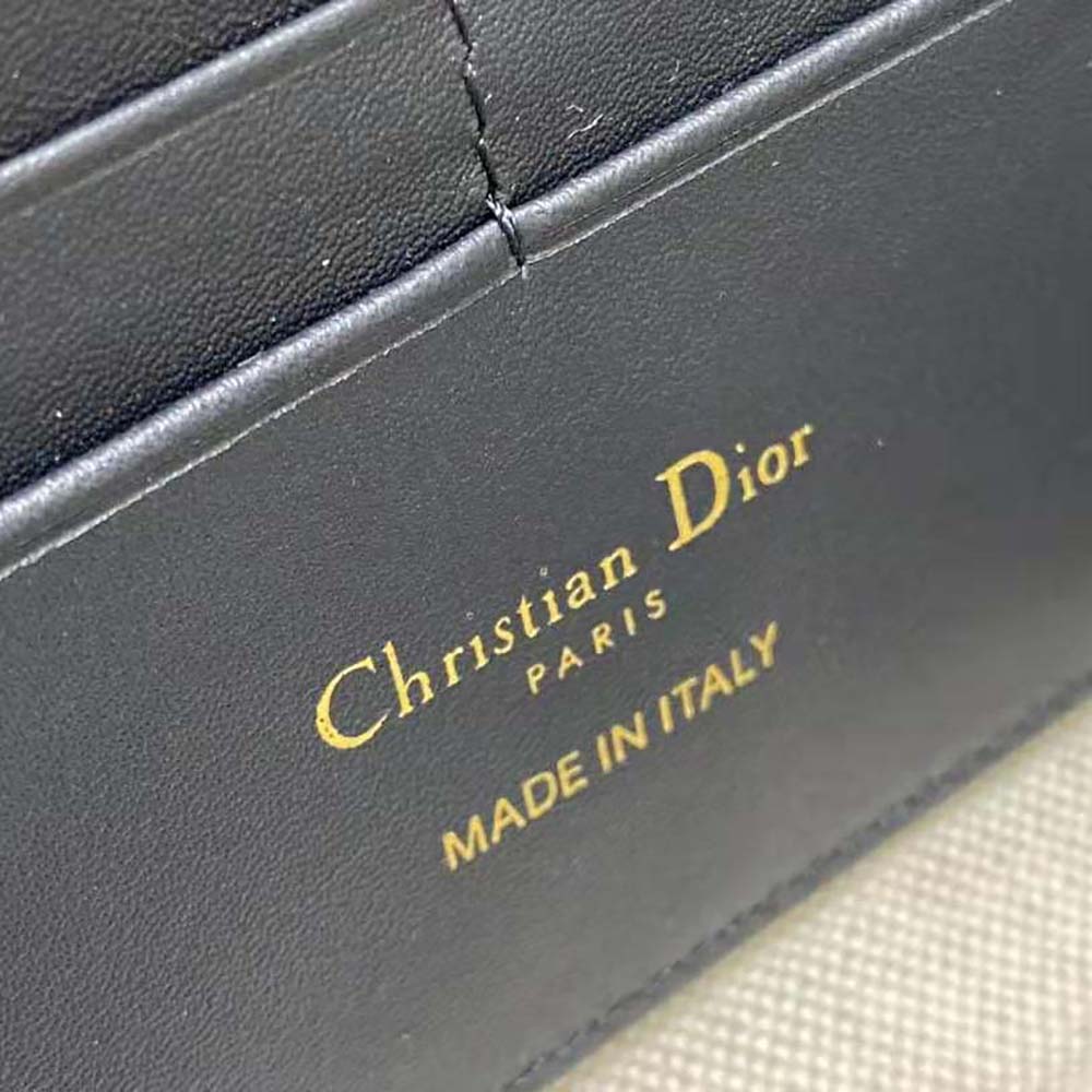 Dior Women Dior Bobby East-West Pouch with Chain Blue Dior Oblique Jacquard - image 10