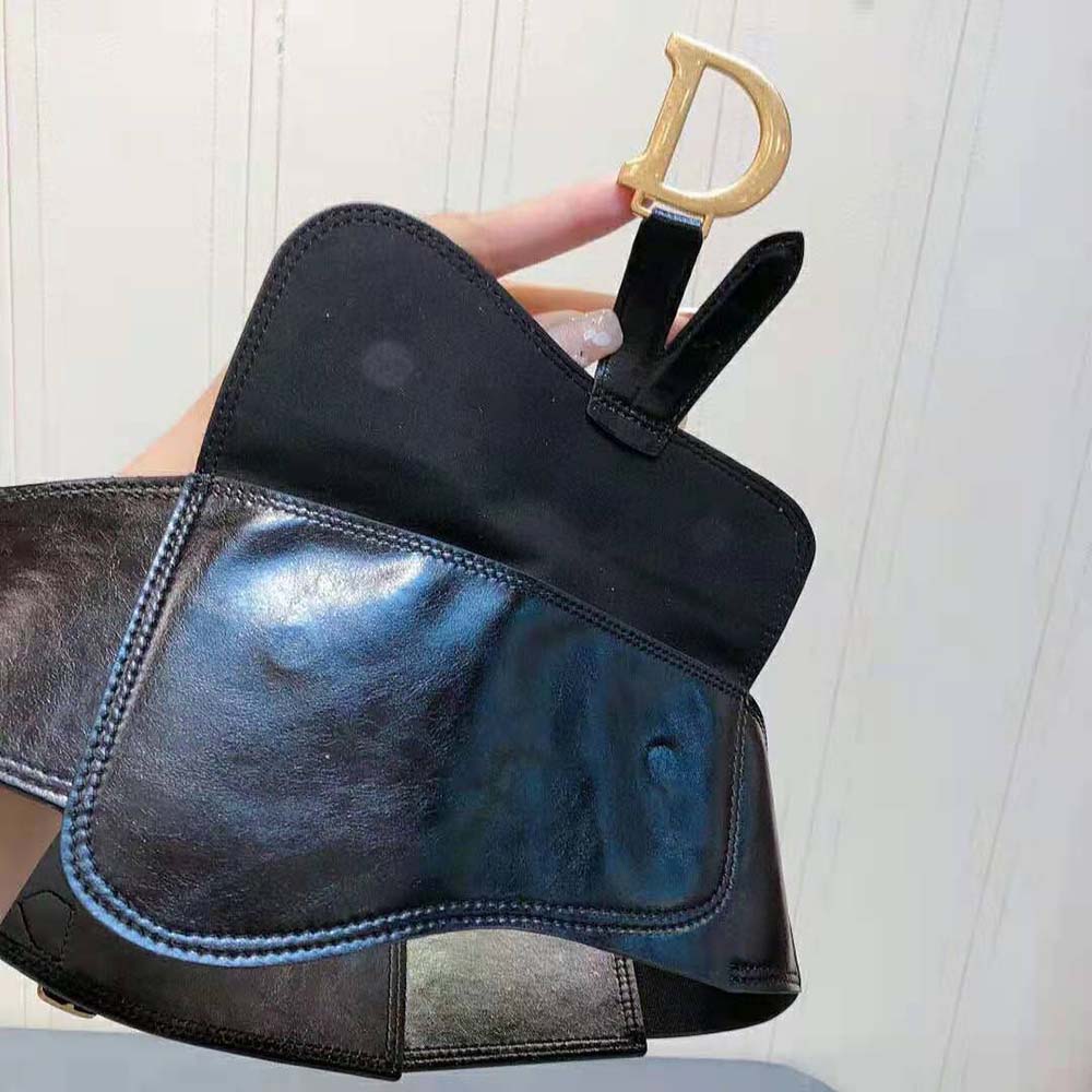 Dior Women Saddle Belt Black Smooth Calfskin 13.5 CM - image 5