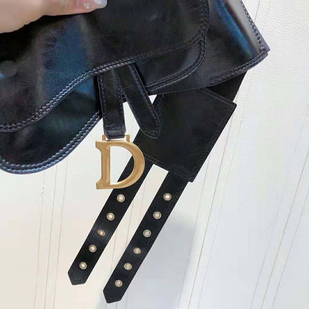 Dior Women Saddle Belt Black Smooth Calfskin 13.5 CM - image 6